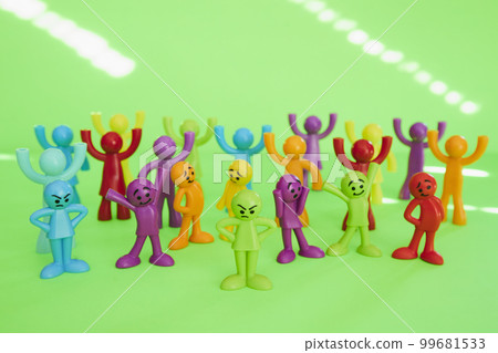 colorful dolls gathering colorful dolls gathering 99681533