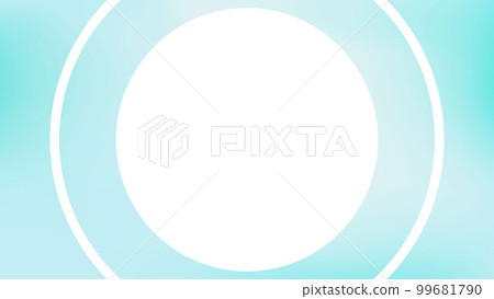 Blurred light blue vector banner with a circle 99681790