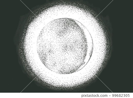 crescent moon hand drawn illustration 99682305