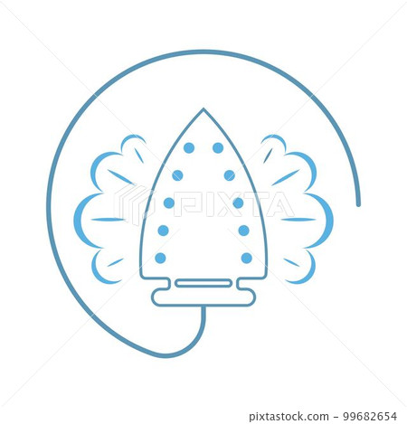 Electric iron logo design Electric iron logo design 99682654