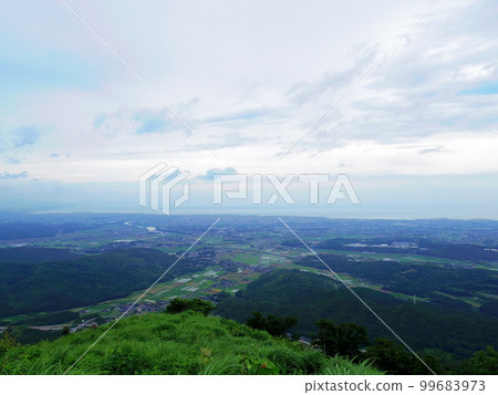 天空之道展望台的絕景(大分縣中津市八面山) 天空之道展望台的絕景(大分縣中津市八面山) 99683973