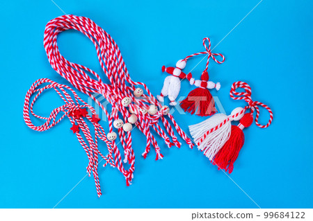 Bulgarian symbols of spring different martenitsa 99684122