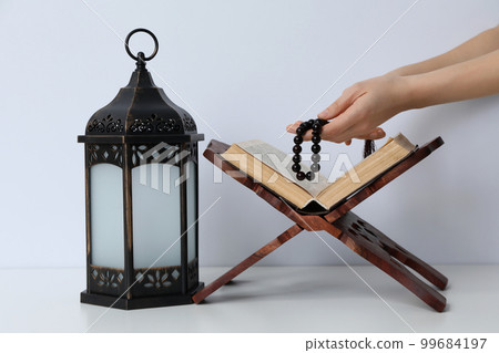 Concept of Muslim holy month Ramadan Kareem Concept of Muslim holy month Ramadan Kareem 99684197
