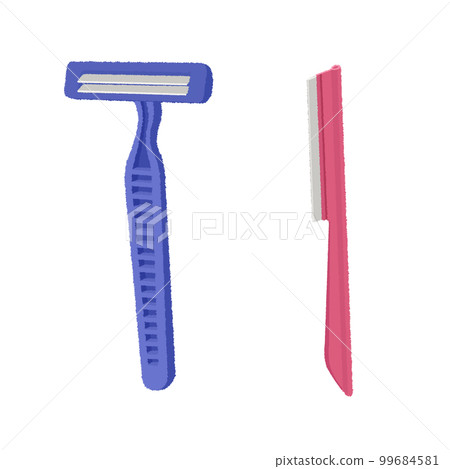Razor/face shaving illustration 99684581
