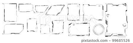 no cyber frame template. Panel displays with an interface 99685526