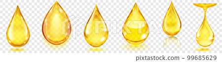 Translucent water drops Translucent water drops 99685629