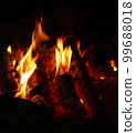 Fire of charcoal fire 99688018