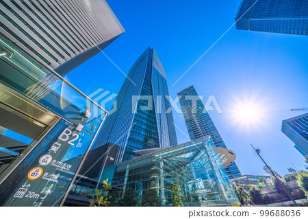 Tokyo cityscape in Japan View of Toranomon Hills, B2 exit, Toranomon Hills Station Tower, etc. 99688036