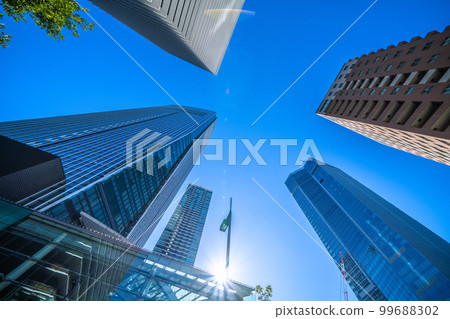 Tokyo cityscape in Japan Toranomon Hills Station Tower (Toranomon Hills Station) and Toranomon Hills etc. Tokyo cityscape in Japan Toranomon Hills Station Tower (Toranomon Hills Station) and Toranomon Hills etc. 99688302