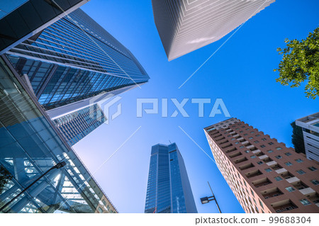 Tokyo cityscape in Japan Toranomon Hills Station Tower (Toranomon Hills Station) and Toranomon Hills etc. 99688304