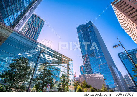 Tokyo cityscape in Japan Toranomon Hills Station Tower (Toranomon Hills Station) and Toranomon Hills etc. 99688308