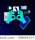 Recruitment, Matching Candidate Illustration 99689255