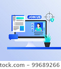 Find new Employees, Resume Review. Recruitment Illustration  99689266