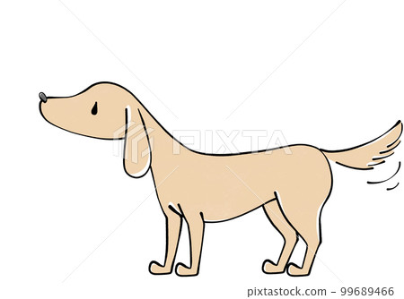 狗搖尾巴的插圖 99689466