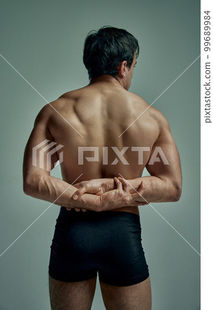 Beautiful Teenage Black Athlete Sports Underwear Stock Image