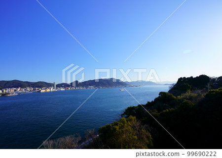 View of Kanmon Strait from Dannoura Service Area 99690222