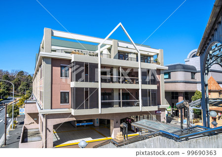 Yokohama cityscape in Japan Overlooking Nakagawa Station in front of Yokohama Municipal Subway Yokohama cityscape in Japan Overlooking Nakagawa Station in front of Yokohama Municipal Subway 99690363