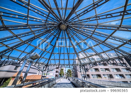 Yokohama cityscape in Japan Overlooking Nakagawa Station in front of Yokohama Municipal Subway 99690365