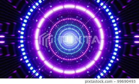 Shining Neon Night Club VJ Background 99690493