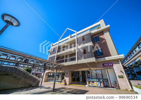 Yokohama cityscape in Japan Overlooking Nakagawa Station in front of Yokohama Municipal Subway 99690534