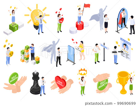 Self Esteem Improvement Icons 99690699