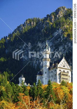 新天鵝堡，Schloss Neuschwanstein, 城堡， ノイシュヴァンシュタイン城、城、 99691206
