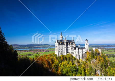 Neuschwanstein, Schloss Neuschwanstein, castle, ノイシュヴァンシュタイン city, city, 99691234