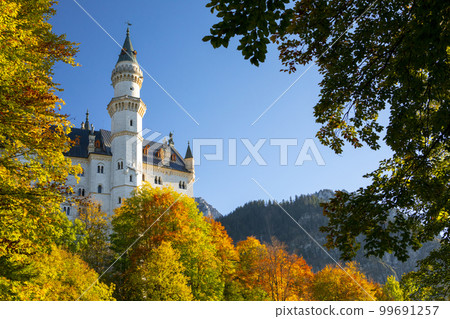 新天鵝堡，Schloss Neuschwanstein, 城堡， ノイシュヴァンシュタイン城、城、 99691257