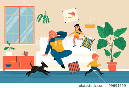 Stressed Parenting Concept 99691319