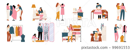 Sewing Tailors Clients Compositions 99691553