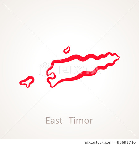 East Timor - Outline Map East Timor - Outline Map 99691710