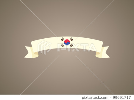 Ribbon with flag of South Korea Ribbon with flag of South Korea 99691717