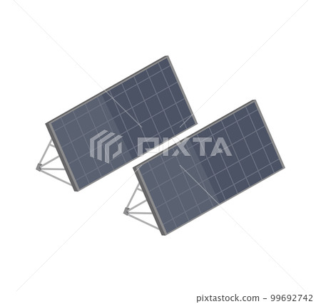 Solar Panels Isometric Composition 99692742