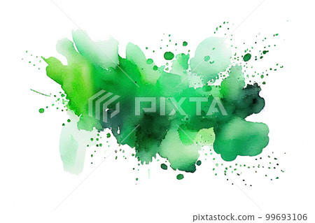 Image material: Abstract green watercolor brush texture Image material: Abstract green watercolor brush texture 99693106