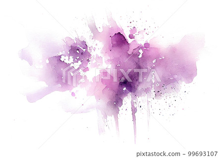 Image material: Abstract purple watercolor brush texture 99693107