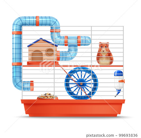 Realistic Hamster Cage 99693836