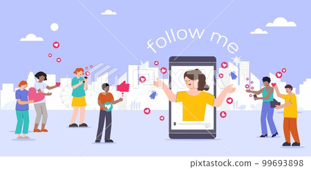 Follow Me Flat Composition 99693898