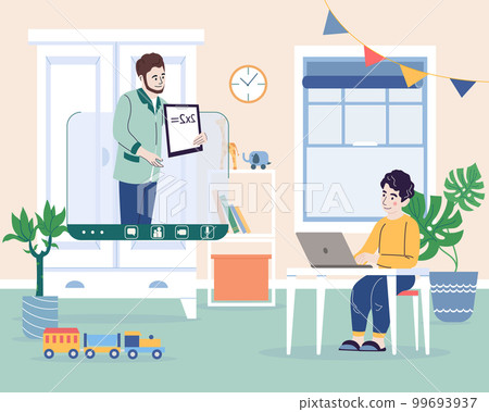 Gadget Education Flat Composition Gadget Education Flat Composition 99693937