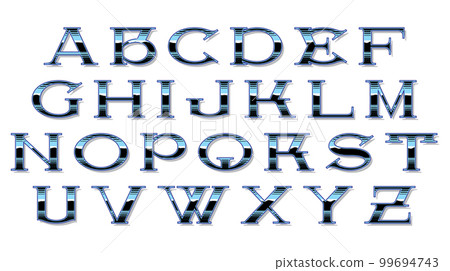 Decorative art font.Vector alphabet. Decorative art font.Vector alphabet. 99694743