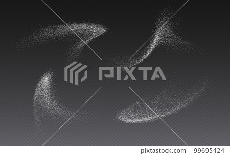 Sugar powder splash, flying salt, baking flour top view. White powder. Sugar powder splash, flying salt, baking flour top view. White powder. 99695424