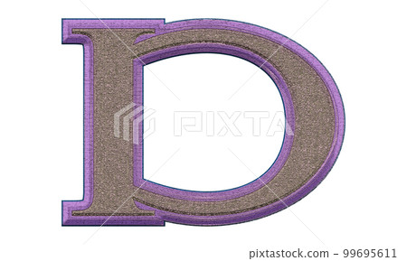 Decorative letter on transparent... - Stock Illustration [99695611] - PIXTA