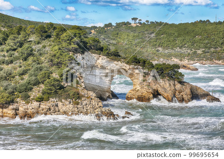 Scenic view on Gargano coast Scenic view on Gargano coast 99695654