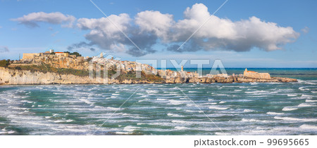 Gorgeous view on Vieste and Pizzomunno beach Gorgeous view on Vieste and Pizzomunno beach 99695665