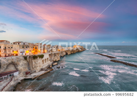 Vieste - beautiful coastal town on the rocks in Puglia 99695682
