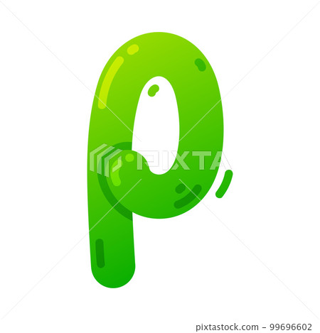 Funny Bright Balloon Letter P of Children Alphabet Vector Illustration Funny Bright Balloon Letter P of Children Alphabet Vector Illustration 99696602