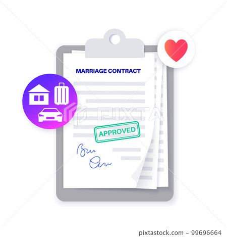 Legal marriage document Legal marriage document 99696664