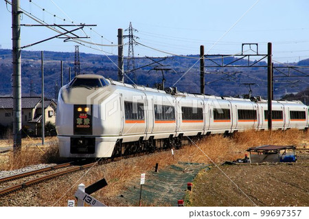 To Kusatsu Onsen ... Hot spring limited express "Kusatsu" 651 series 1000 series To Kusatsu Onsen ... Hot spring limited express "Kusatsu" 651 series 1000 series 99697357
