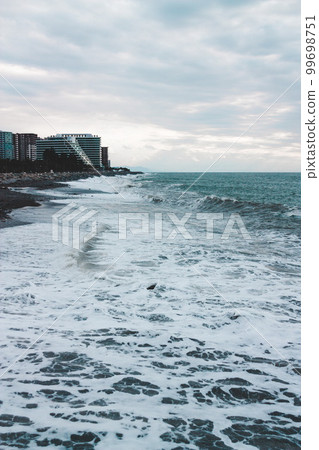 Waves details in the black sea.Batumi. Georgia 99698751