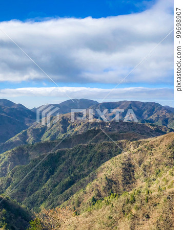 釋迦岳攀登鈴鹿七大山:從松尾嶺登山步道看到的雨井山和禦在所山 釋迦岳攀登鈴鹿七大山:從松尾嶺登山步道看到的雨井山和禦在所山 99698907