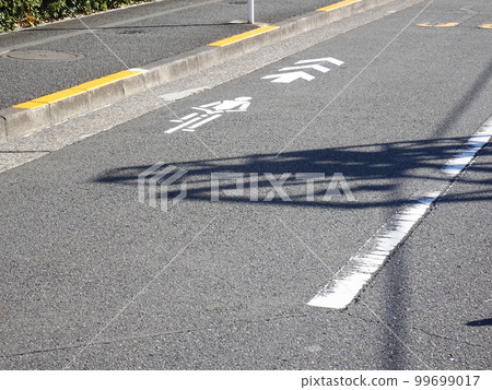 Tokyo road display (bicycle navigation line) Tokyo road display (bicycle navigation line) 99699017